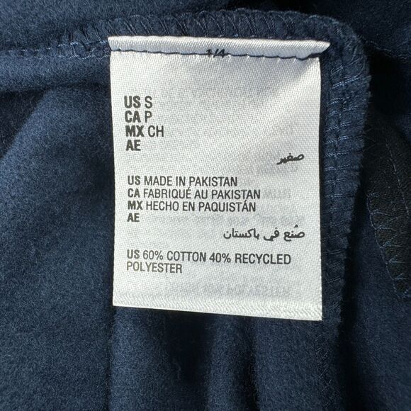 Alfani Mens Moisture Wicking Drawstring Fleece Pajama Shorts Navy Blue S - Picture 3 of 4